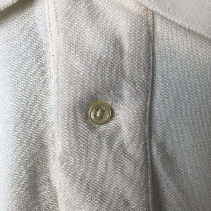 Ralph Lauren POLO by Ralph Lauren short sleeve polo shirt, men's size L cotton pale white type Vintage Second Hand