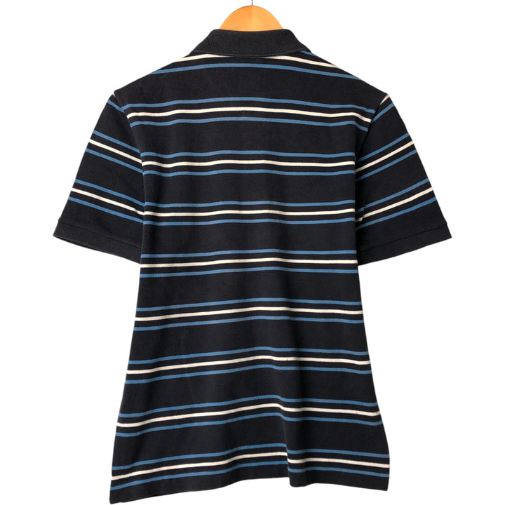 Lacoste LACOSTE Short Sleeve Striped Polo Shirt Size 3 Men's S unclear navy blue type Vintage Second Hand