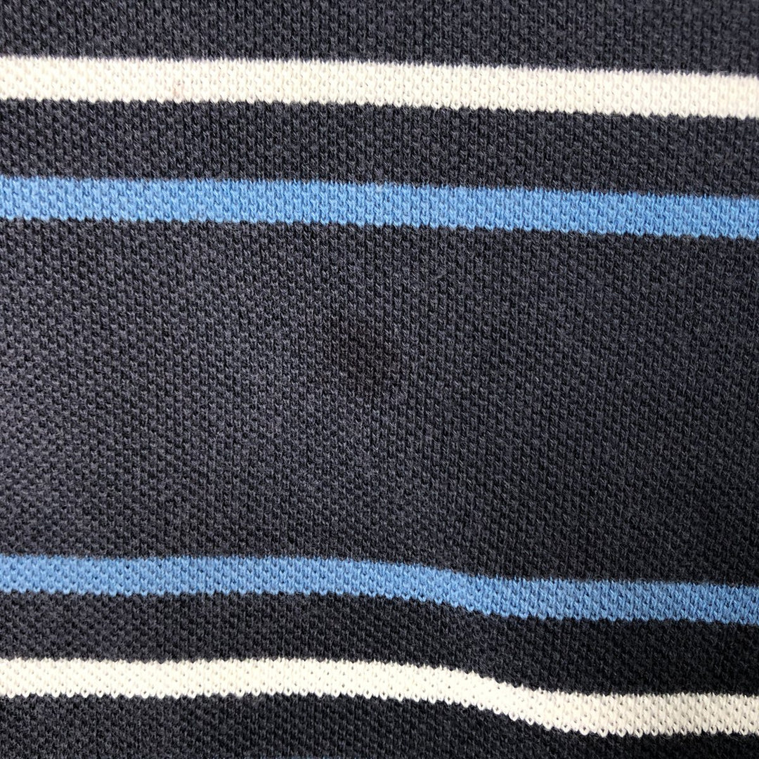 Lacoste LACOSTE Short Sleeve Striped Polo Shirt Size 3 Men's S unclear navy blue type Vintage Second Hand