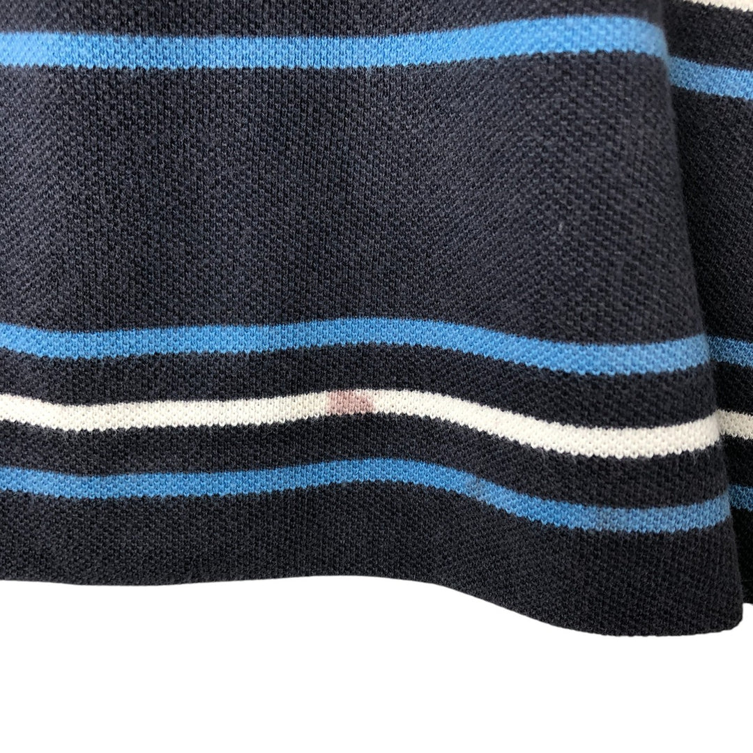Lacoste LACOSTE Short Sleeve Striped Polo Shirt Size 3 Men's S unclear navy blue type Vintage Second Hand