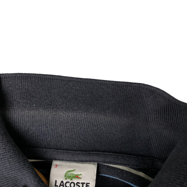 Lacoste LACOSTE Short Sleeve Striped Polo Shirt Size 3 Men's S unclear navy blue type Vintage Second Hand