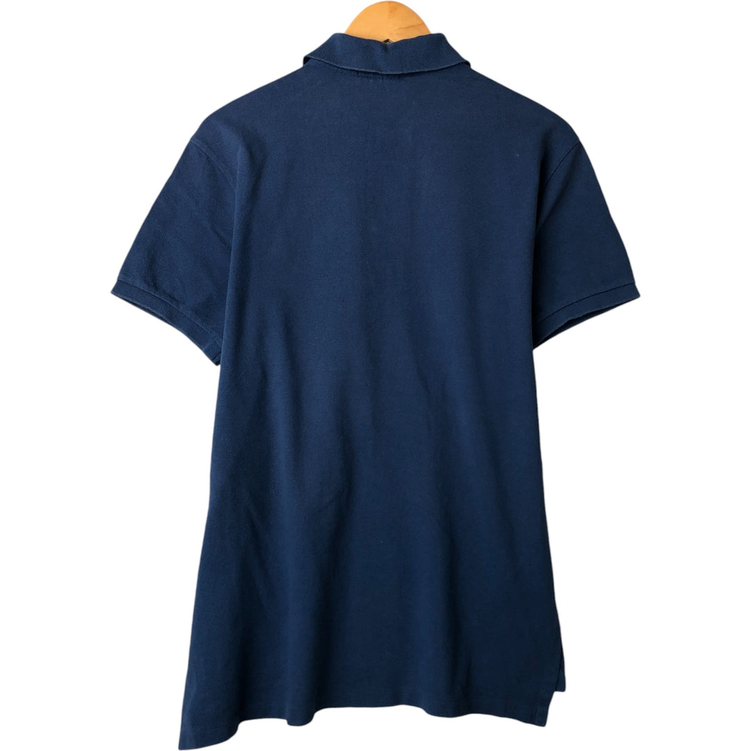 Ralph Lauren POLO by Ralph Lauren CUSTOM FIT short sleeve polo shirt, men's size L cotton Navy blue Vintage Second Hand