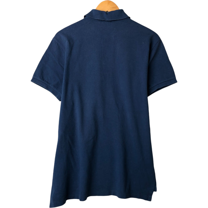 Ralph Lauren POLO by Ralph Lauren CUSTOM FIT short sleeve polo shirt, men's size L cotton Navy blue Vintage Second Hand