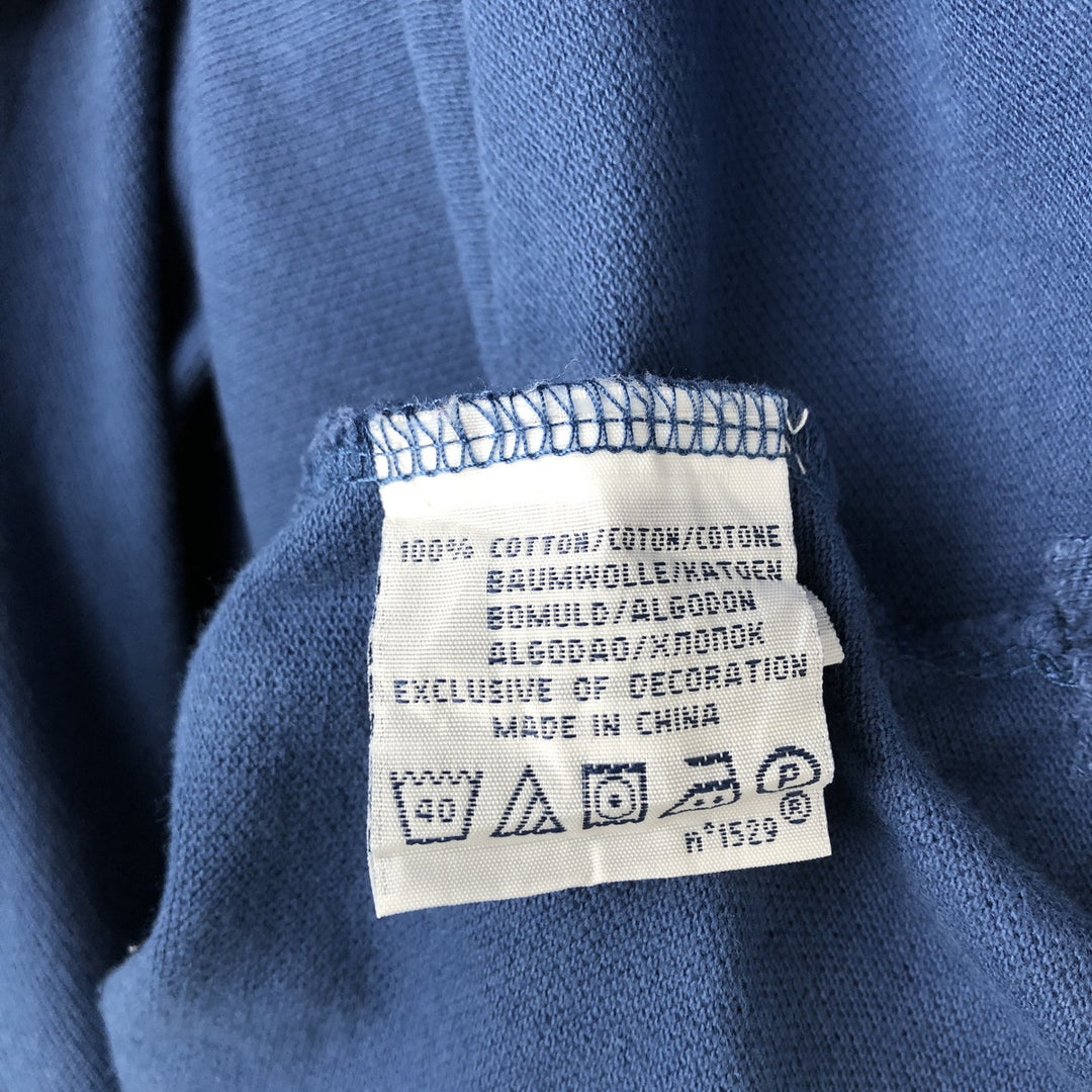 Ralph Lauren POLO by Ralph Lauren CUSTOM FIT short sleeve polo shirt, men's size L cotton Navy blue Vintage Second Hand