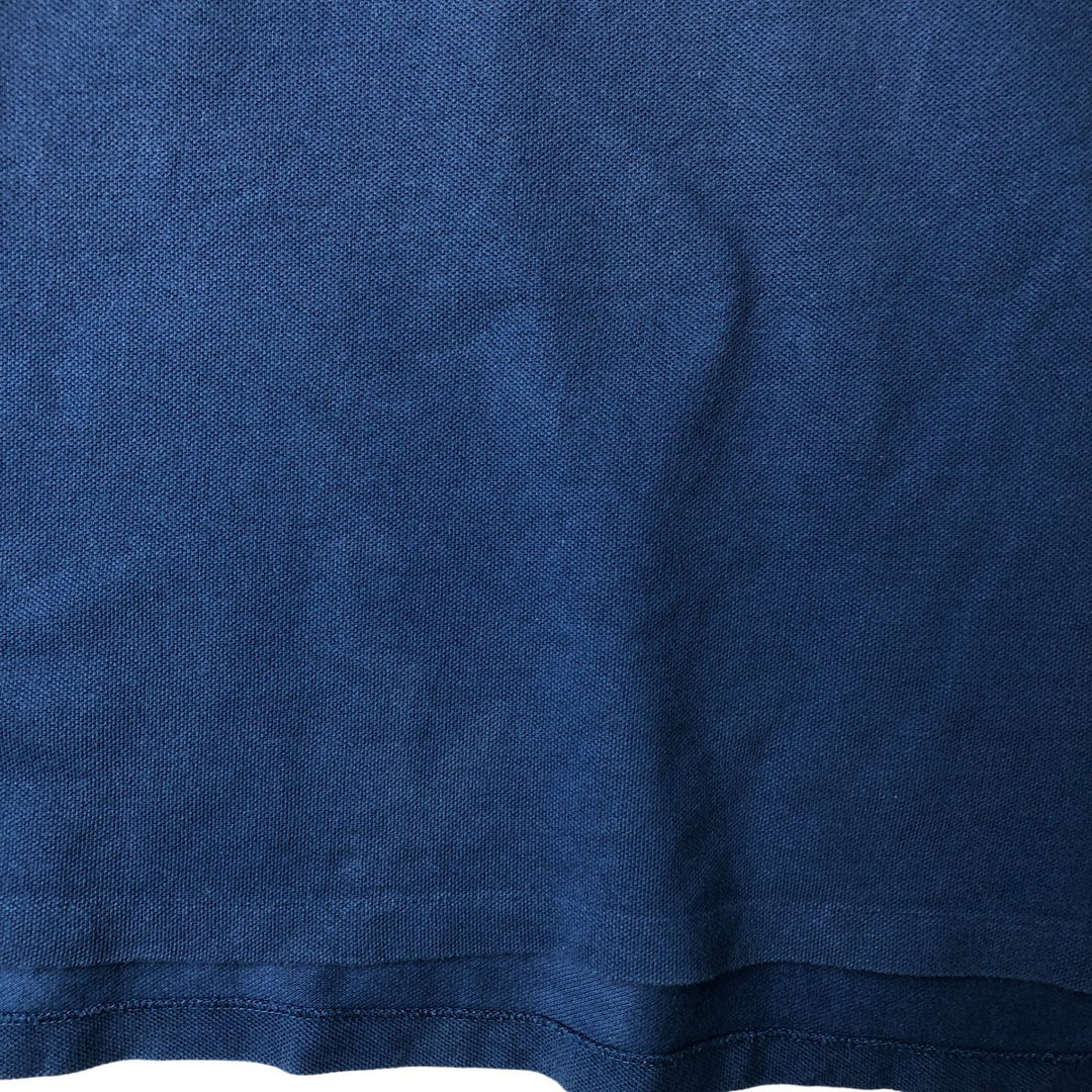 Ralph Lauren POLO by Ralph Lauren CUSTOM FIT short sleeve polo shirt, men's size L cotton Navy blue Vintage Second Hand