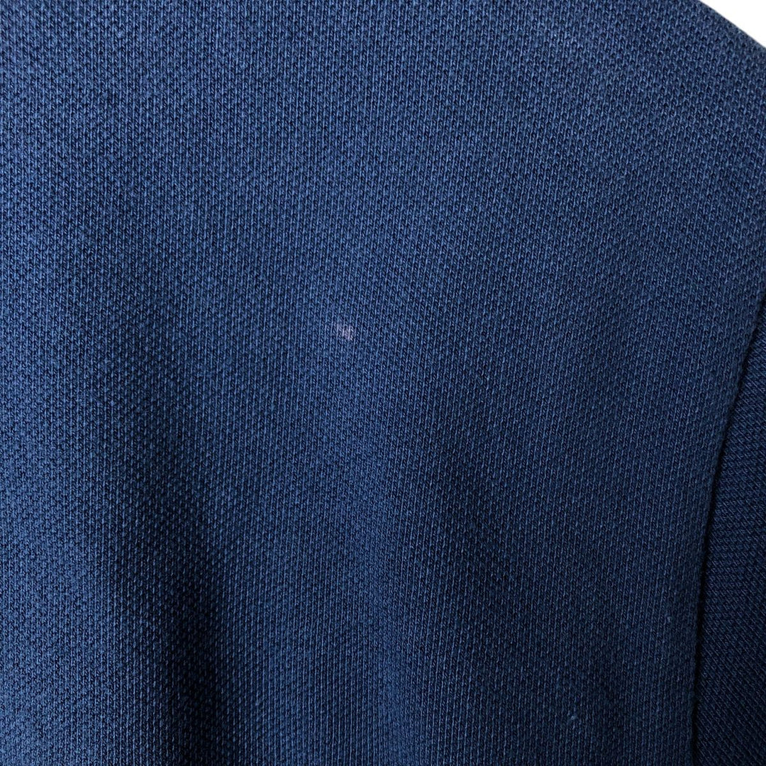 Ralph Lauren POLO by Ralph Lauren CUSTOM FIT short sleeve polo shirt, men's size L cotton Navy blue Vintage Second Hand