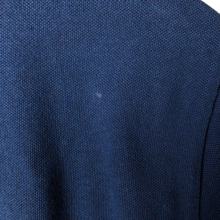 Ralph Lauren POLO by Ralph Lauren CUSTOM FIT short sleeve polo shirt, men's size L cotton Navy blue Vintage Second Hand