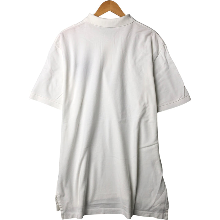 Ralph Lauren Polo by Ralph Lauren short sleeve polo shirt, men's XXL size cotton white type Vintage Second Hand