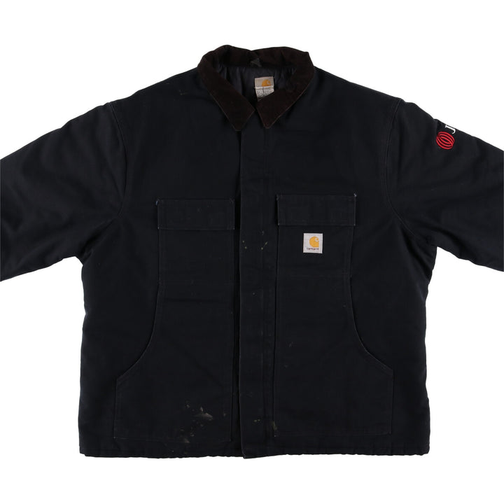 Carhartt Traditional Coat Duck Work Jacket Made in USA Men's XXL cotton black type Vintage Second Hand