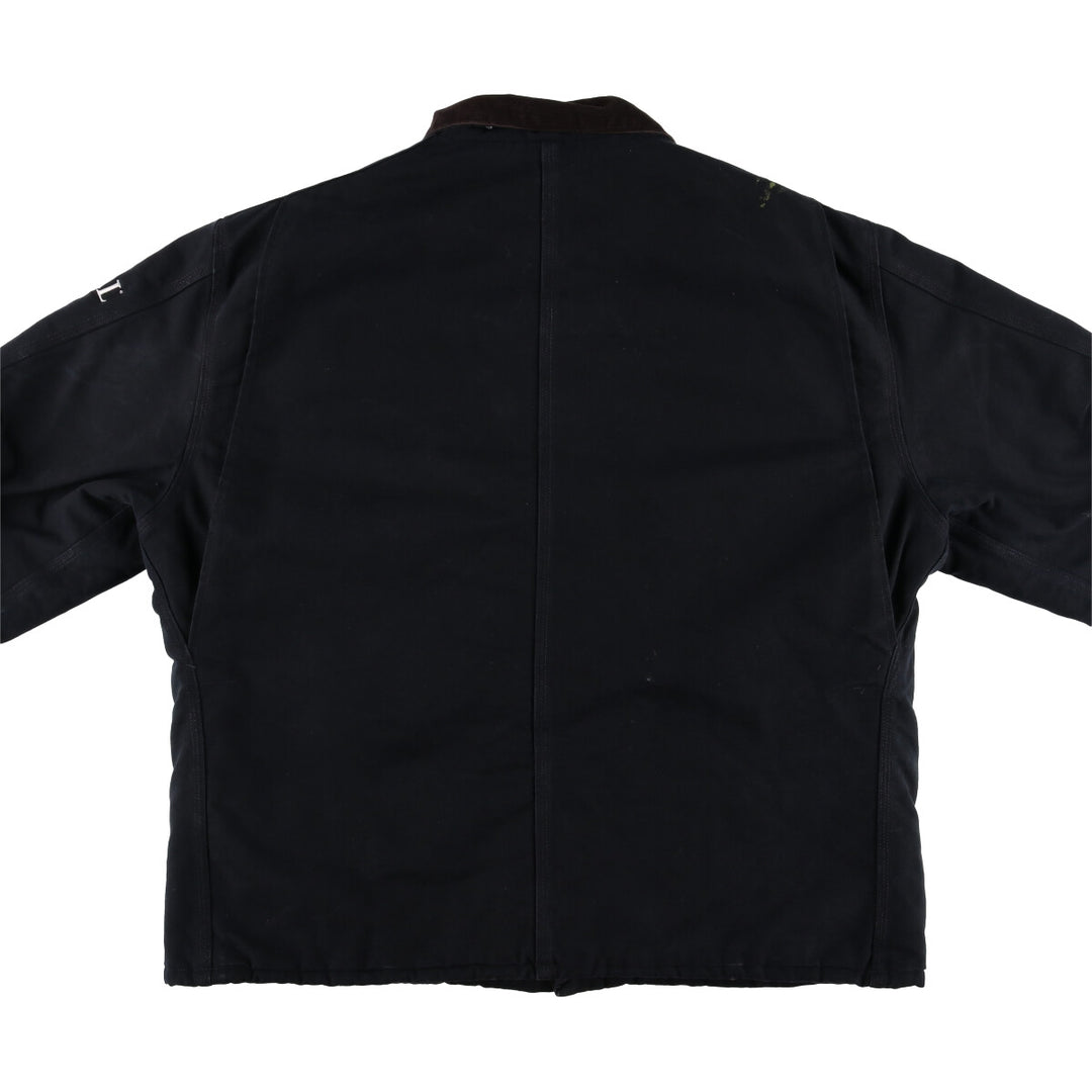 Carhartt Traditional Coat Duck Work Jacket Made in USA Men's XXL cotton black type Vintage Second Hand