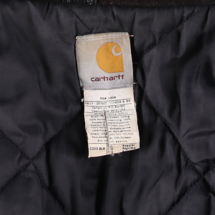 Carhartt Traditional Coat Duck Work Jacket Made in USA Men's XXL cotton black type Vintage Second Hand