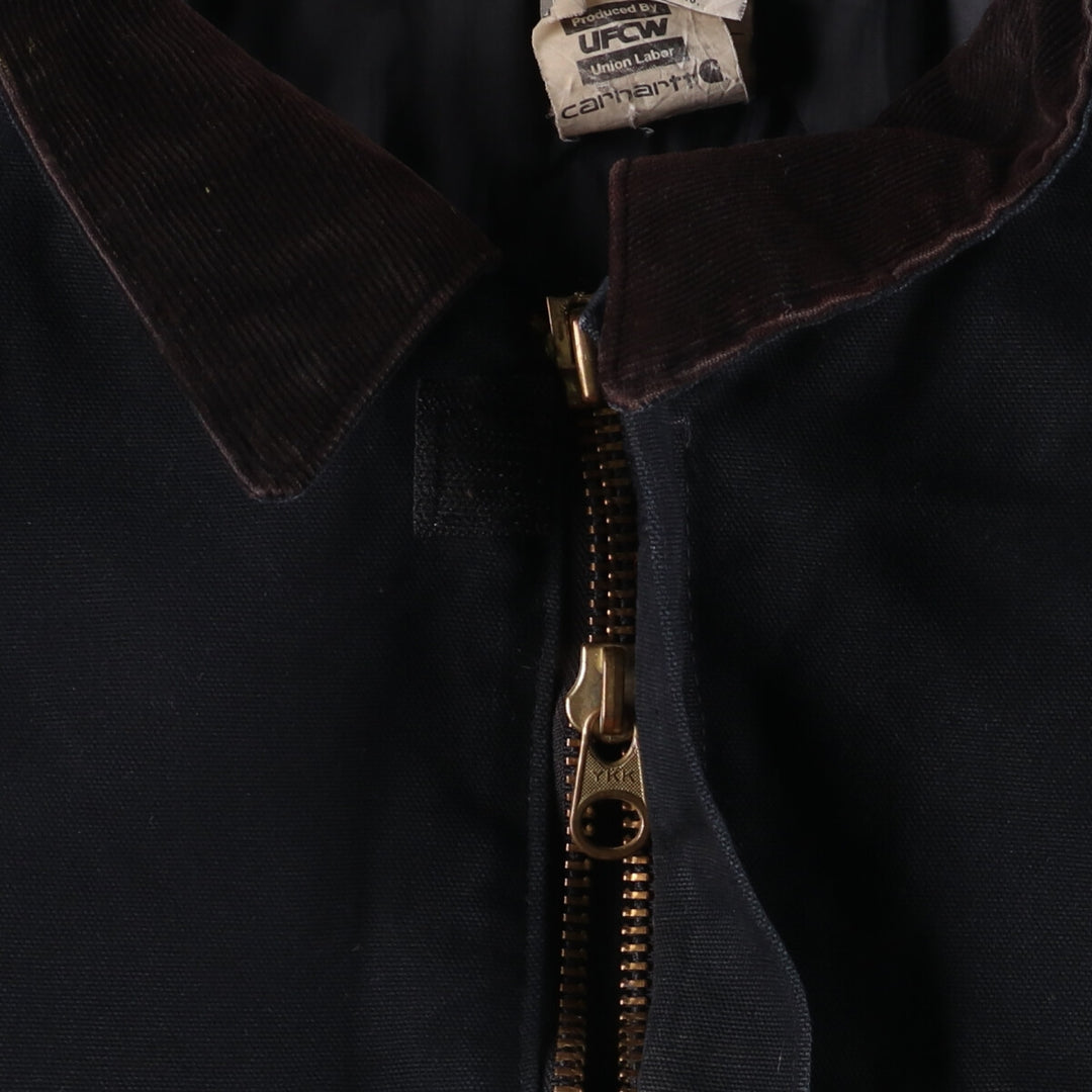 Carhartt Traditional Coat Duck Work Jacket Made in USA Men's XXL cotton black type Vintage Second Hand