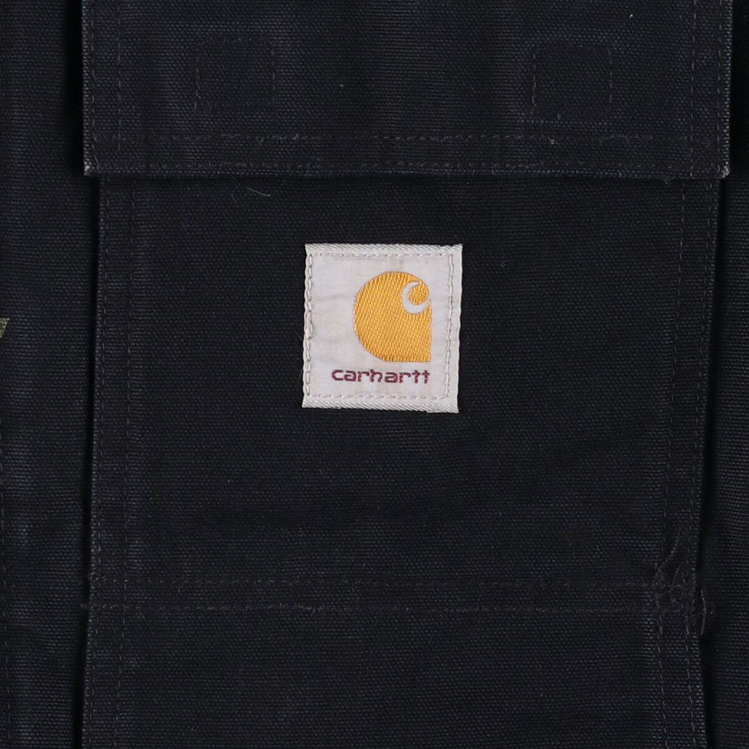 Carhartt Traditional Coat Duck Work Jacket Made in USA Men's XXL cotton black type Vintage Second Hand