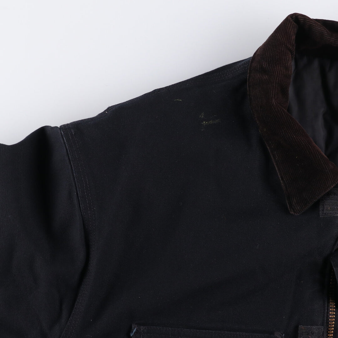 Carhartt Traditional Coat Duck Work Jacket Made in USA Men's XXL cotton black type Vintage Second Hand