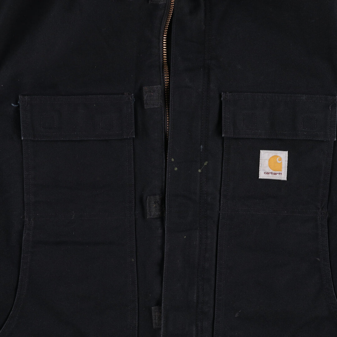 Carhartt Traditional Coat Duck Work Jacket Made in USA Men's XXL cotton black type Vintage Second Hand