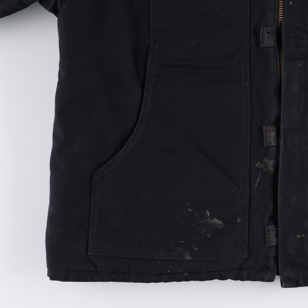 Carhartt Traditional Coat Duck Work Jacket Made in USA Men's XXL cotton black type Vintage Second Hand