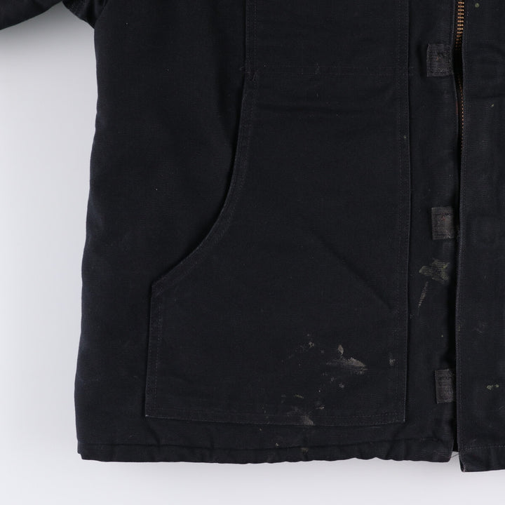 Carhartt Traditional Coat Duck Work Jacket Made in USA Men's XXL cotton black type Vintage Second Hand
