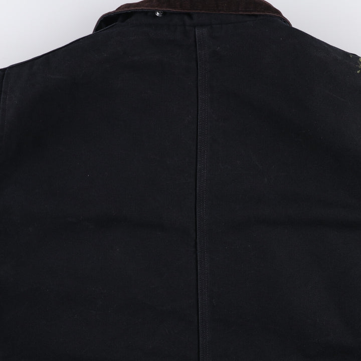 Carhartt Traditional Coat Duck Work Jacket Made in USA Men's XXL cotton black type Vintage Second Hand