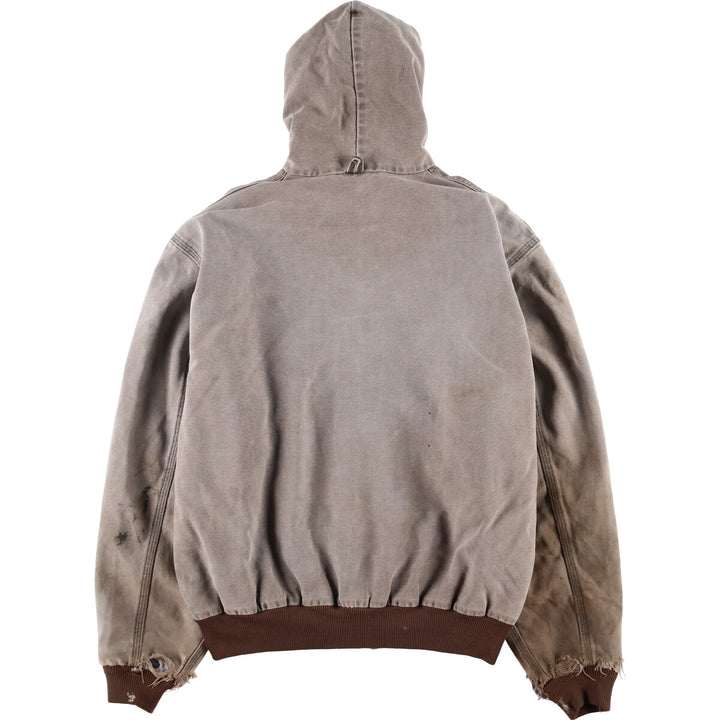 Carhartt Active Jacket Duck Full Zip Hoodie Men's XL unknown gray type Vintage Second Hand