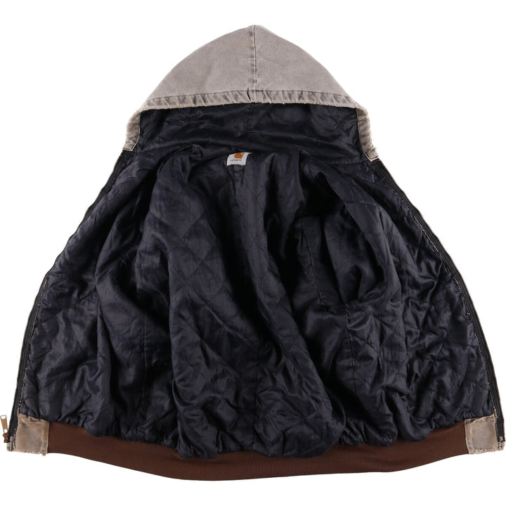 Carhartt Active Jacket Duck Full Zip Hoodie Men's XL unknown gray type Vintage Second Hand