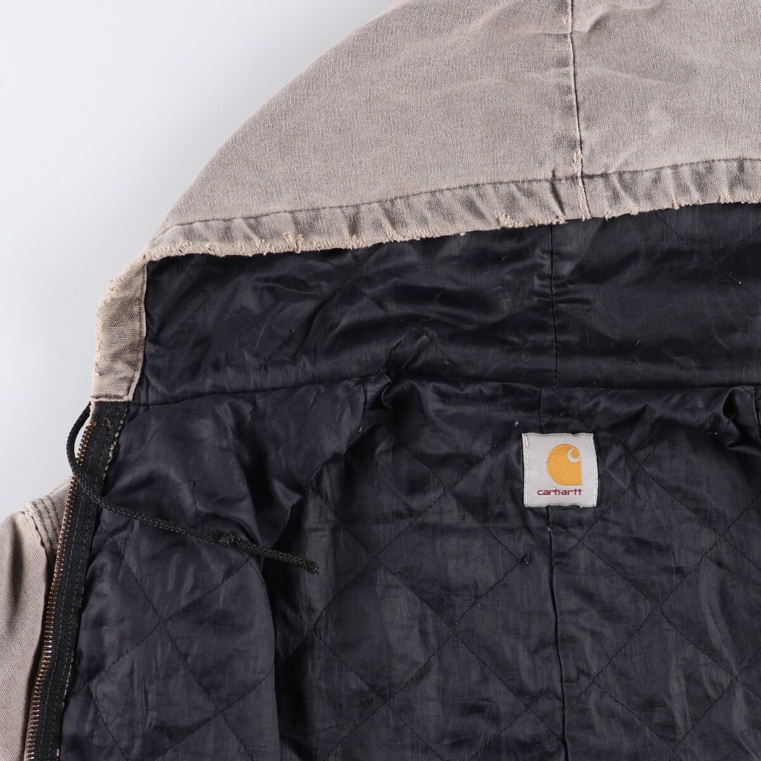 Carhartt Active Jacket Duck Full Zip Hoodie Men's XL unknown gray type Vintage Second Hand
