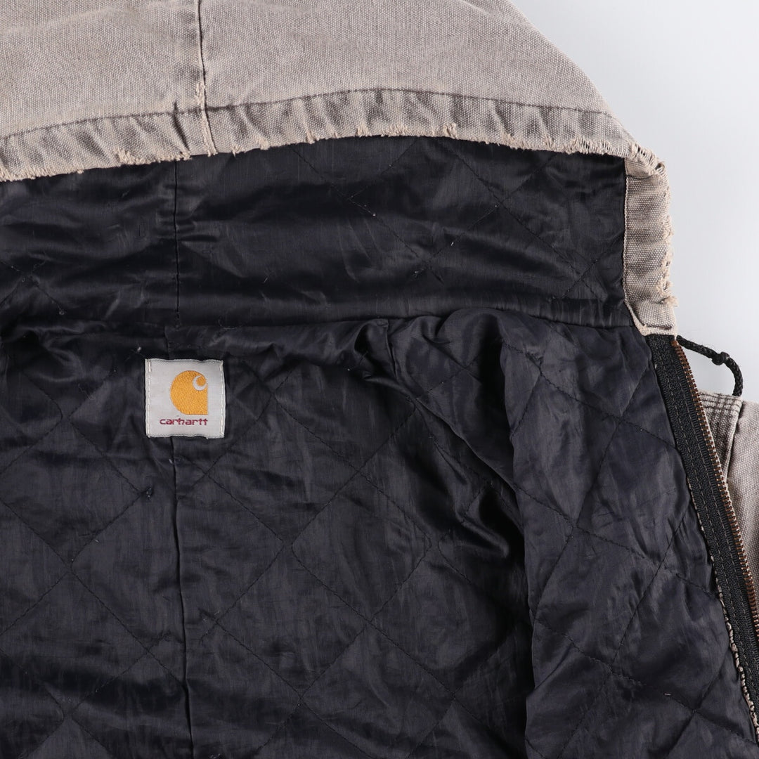 Carhartt Active Jacket Duck Full Zip Hoodie Men's XL unknown gray type Vintage Second Hand