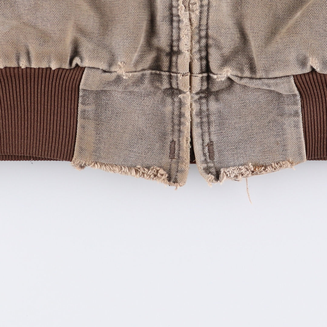 Carhartt Active Jacket Duck Full Zip Hoodie Men's XL unknown gray type Vintage Second Hand