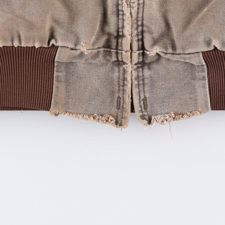 Carhartt Active Jacket Duck Full Zip Hoodie Men's XL unknown gray type Vintage Second Hand