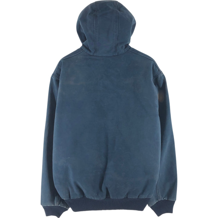 Carhartt Active Jacket Duck Full Zip Hoodie Men's XL unclear navy blue type Vintage Second Hand