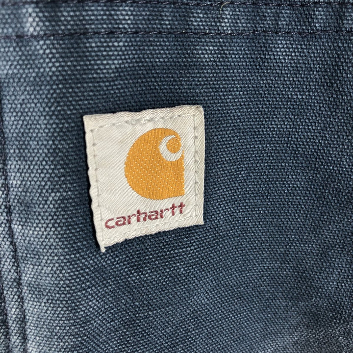 Carhartt Active Jacket Duck Full Zip Hoodie Men's XL unclear navy blue type Vintage Second Hand