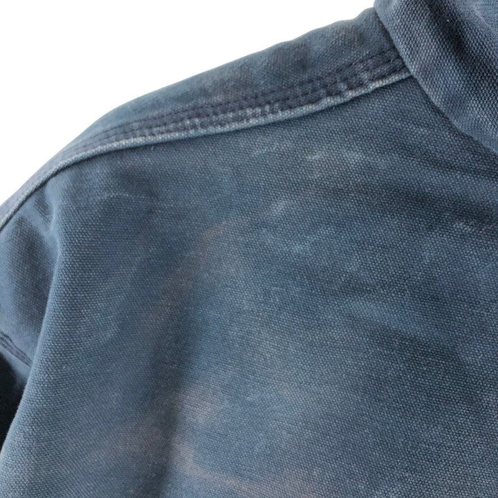 Carhartt Active Jacket Duck Full Zip Hoodie Men's XL unclear navy blue type Vintage Second Hand