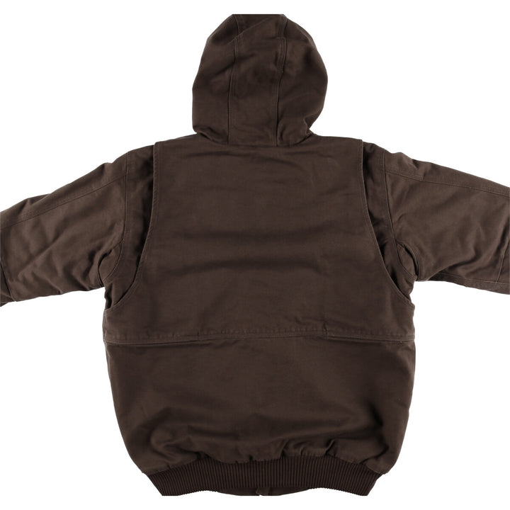 Carhartt Full Swing Armstrong Active Jacket Duck Full Zip Hoodie Men's L size cotton brown type Vintage Second Hand
