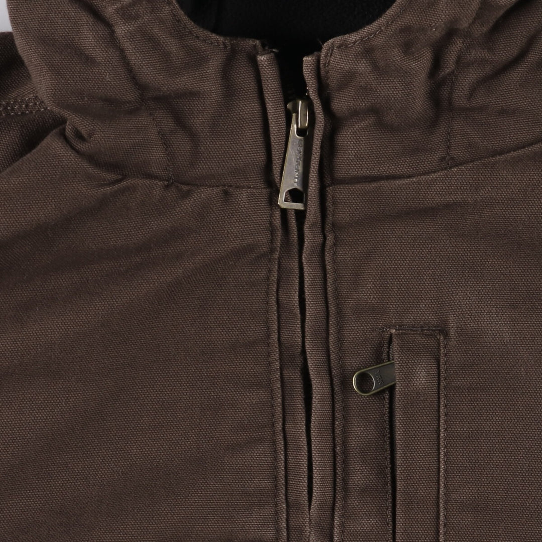 Carhartt Full Swing Armstrong Active Jacket Duck Full Zip Hoodie Men's L size cotton brown type Vintage Second Hand