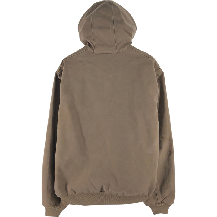 00'S Carhartt Active Jacket Duck Full Zip Parka Men's L size cotton Beige type Vintage Second Hand