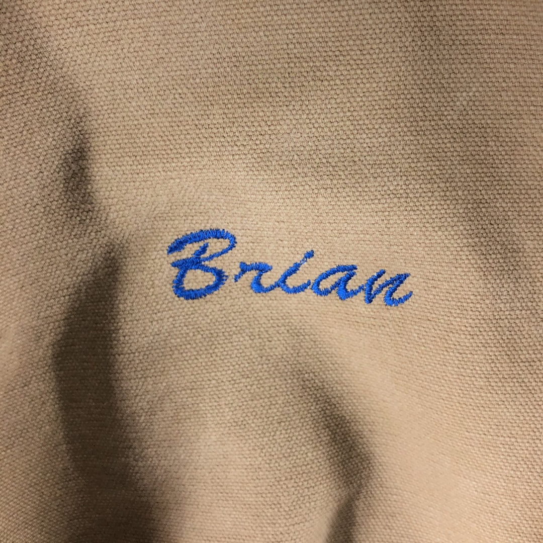 00'S Carhartt Active Jacket Duck Full Zip Parka Men's L size cotton Beige type Vintage Second Hand