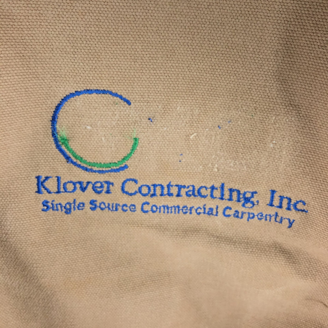 00'S Carhartt Active Jacket Duck Full Zip Parka Men's L size cotton Beige type Vintage Second Hand