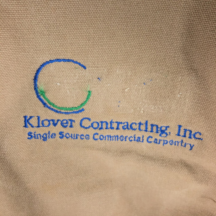 00'S Carhartt Active Jacket Duck Full Zip Parka Men's L size cotton Beige type Vintage Second Hand