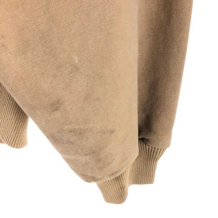 00'S Carhartt Active Jacket Duck Full Zip Parka Men's L size cotton Beige type Vintage Second Hand