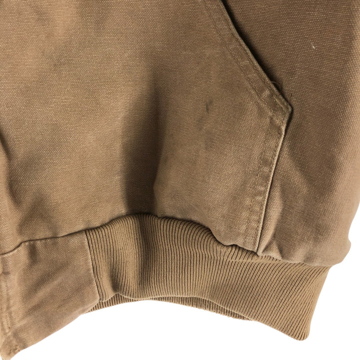 00'S Carhartt Active Jacket Duck Full Zip Parka Men's L size cotton Beige type Vintage Second Hand