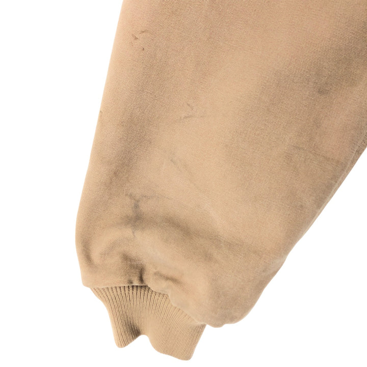 00'S Carhartt Active Jacket Duck Full Zip Parka Men's L size cotton Beige type Vintage Second Hand