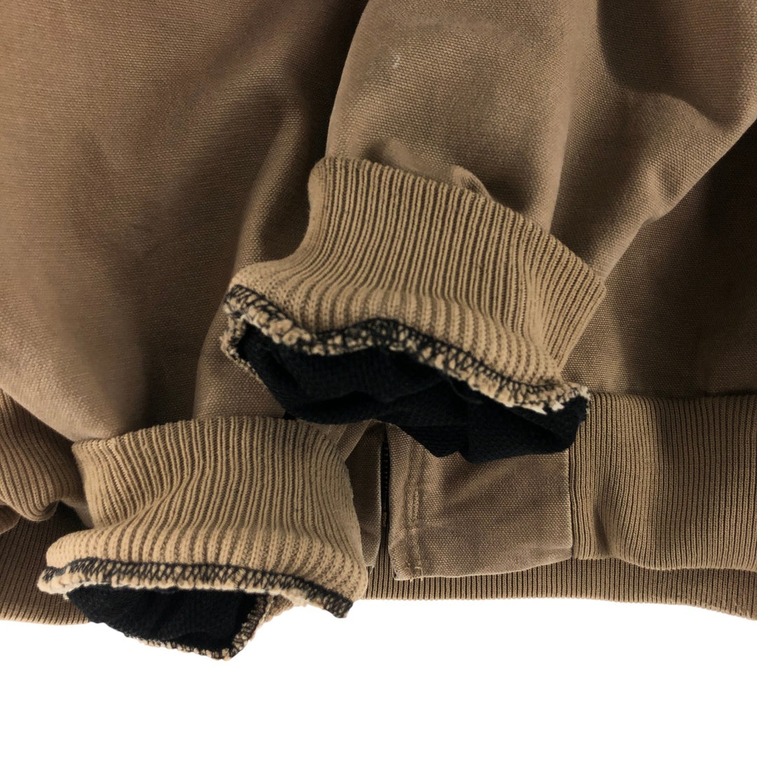 00'S Carhartt Active Jacket Duck Full Zip Parka Men's L size cotton Beige type Vintage Second Hand