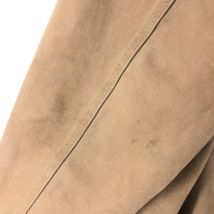 00'S Carhartt Active Jacket Duck Full Zip Parka Men's L size cotton Beige type Vintage Second Hand