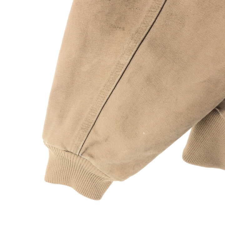 00'S Carhartt Active Jacket Duck Full Zip Parka Men's L size cotton Beige type Vintage Second Hand