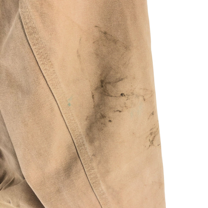00'S Carhartt Active Jacket Duck Full Zip Parka Men's L size cotton Beige type Vintage Second Hand