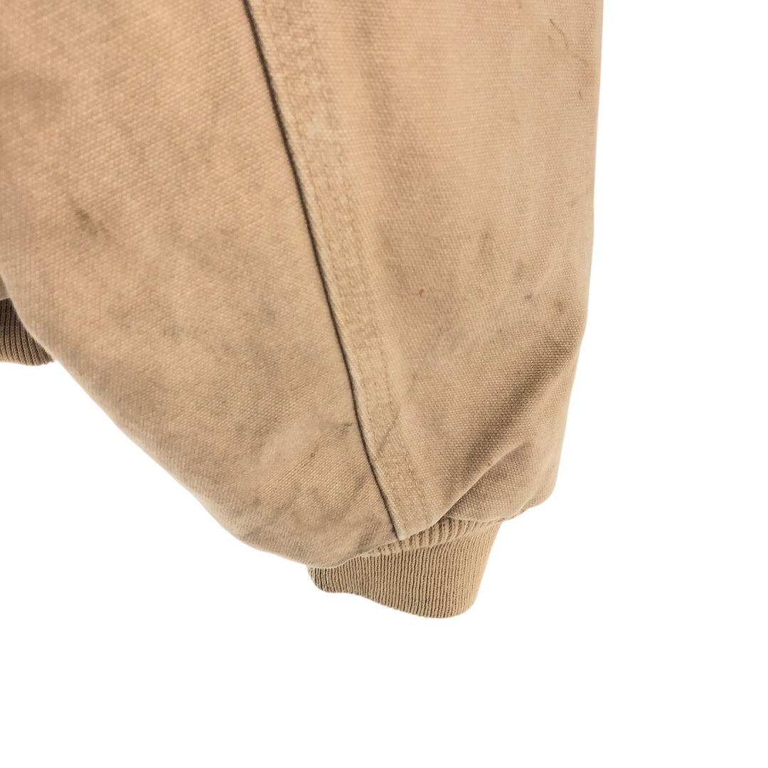 00'S Carhartt Active Jacket Duck Full Zip Parka Men's L size cotton Beige type Vintage Second Hand