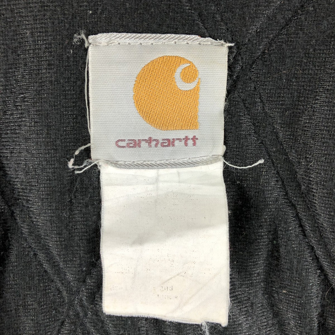 Carhartt Active Jacket Duck Full Zip Hoodie Men's XL unclear Beige type Vintage Second Hand