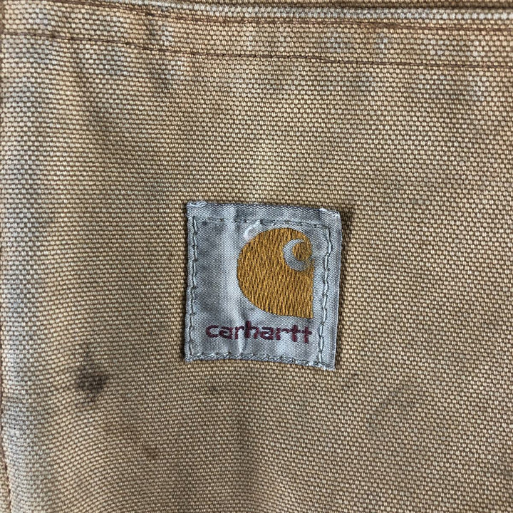 Carhartt Active Jacket Duck Full Zip Hoodie Men's XL unclear Beige type Vintage Second Hand