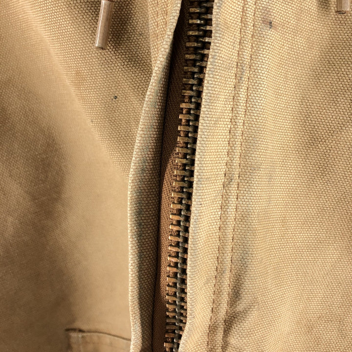 Carhartt Active Jacket Duck Full Zip Hoodie Men's XL unclear Beige type Vintage Second Hand