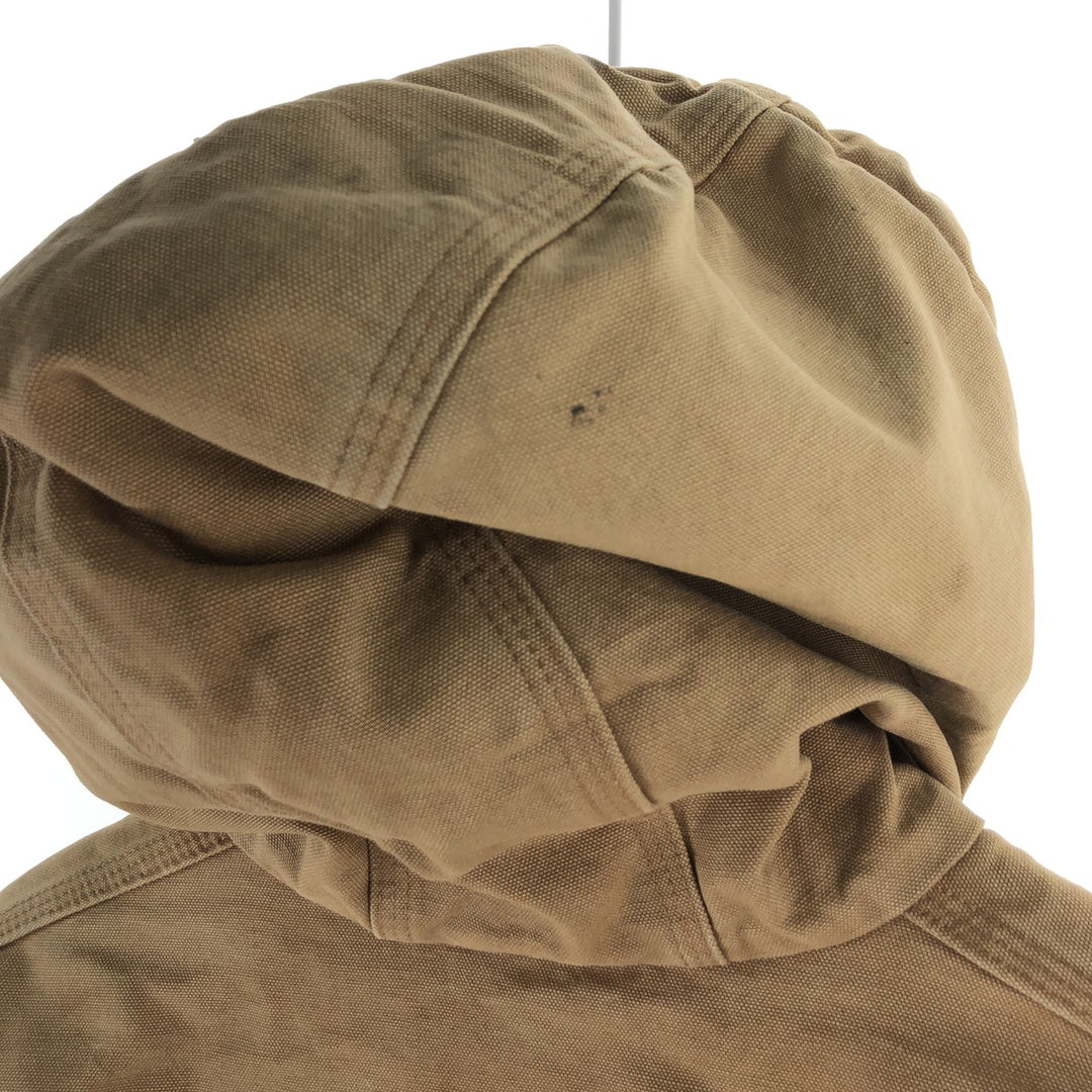 Carhartt Active Jacket Duck Full Zip Hoodie Men's XL unclear Beige type Vintage Second Hand