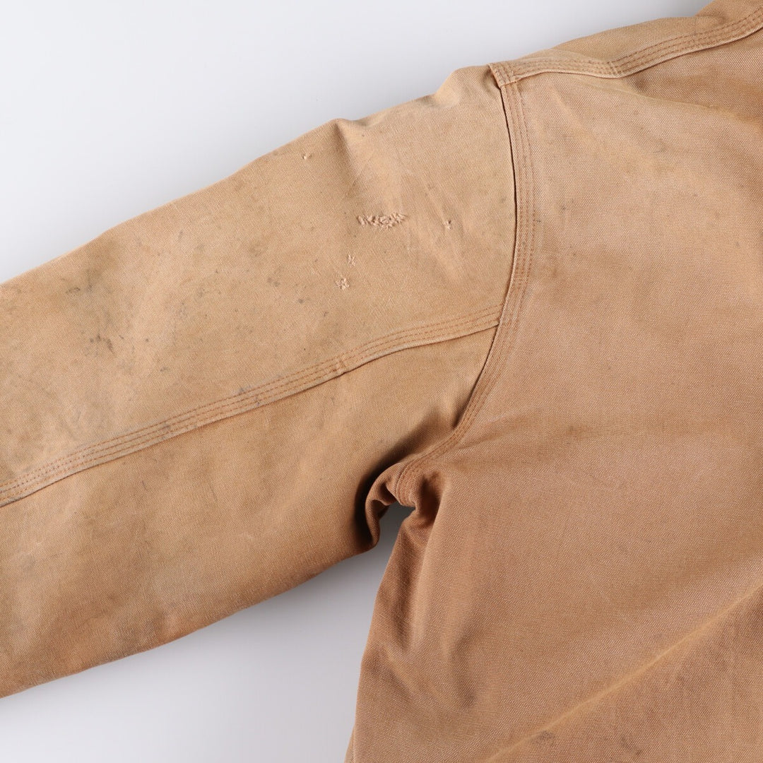 Carhartt Active Jacket Duck Full Zip Hoodie Men's XL unclear Beige type Vintage Second Hand